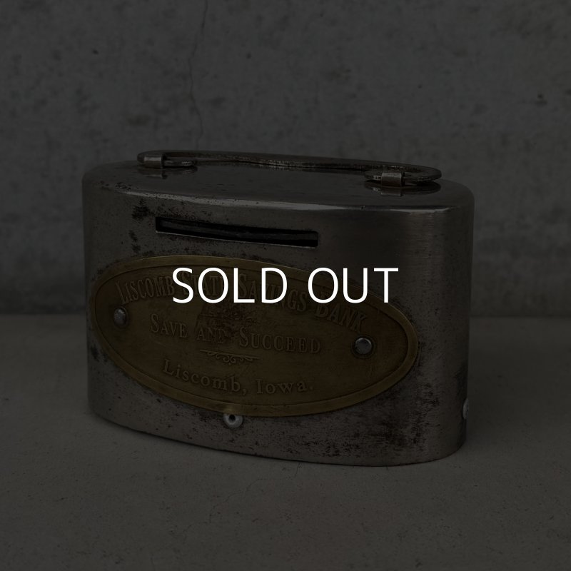 画像1: VINTAGE ANTIQUE COIN BANK PIGGY BANK ヴィンテージ アンティーク コインバンク マネーバンク 貯金箱 / コレクタブル オブジェ インテリア ノベルティー 銀行 アメリカ USA 