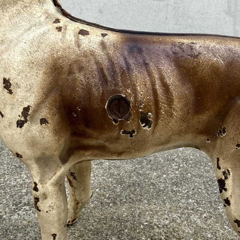 画像7: VINTAGE ANTIQUE BOSTON TERRIER DOOR STOPPER DOG ヴィンテージ アンティーク ボストンテリア ドアストッパー / コレクタブル オブジェ キャストアイアン 鋳物 置物 犬 店舗什器 アメリカ (5)