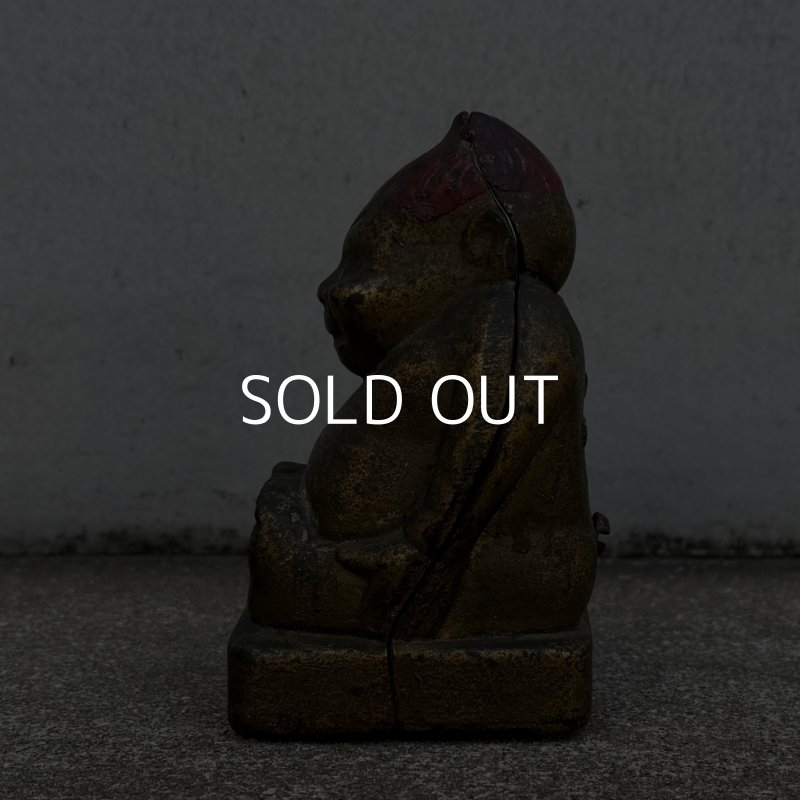 画像5: VINTAGE ANTIQUE BILLIKEN PIGGY BANK ヴィンテージ アンティーク ビリケン コインバンク マネーバンク 貯金箱 / オブジェ コレクタブル キャストアイアン 鋳物 アメリカ