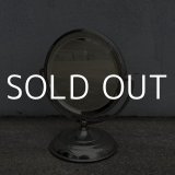 VINTAGE ANTIQUE STAND MIRROR NICKEL ヴィンテージ アンティーク スタンドミラー 鏡 / 卓上ミラー シェービングミラー ニッケル ラウンド インテリア  化粧 店舗什器 アメリカ USA (6)