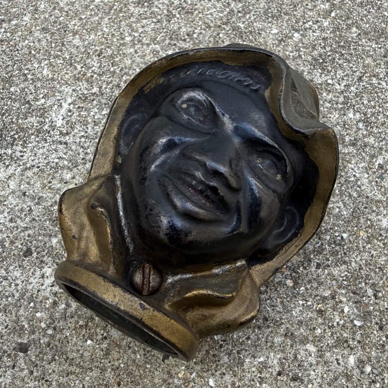 画像8: VINTAGE ANTIQUE A.C. WILLIAMS TWO FACE BLACK BOY PIGGY BANK ヴィンテージ アンティーク トゥーフェイス オブジェ 置物 / コレクタブル コインバンク 貯金箱 ディスプレイ インテリア キャストアイアン アメリカ (2)