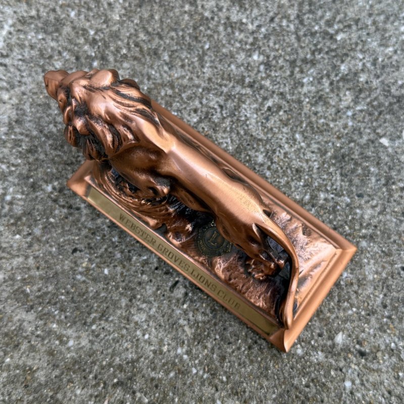 画像6: VINTAGE ANTIQUE LIONS CLUBS INTERNATIONAL ヴィンテージ アンティーク ライオンズクラブ ライオン オブジェ / コレクタブル ディスプレイ インテリア ペーパーウェイト 動物 置物  雑貨 アメリカ USA 