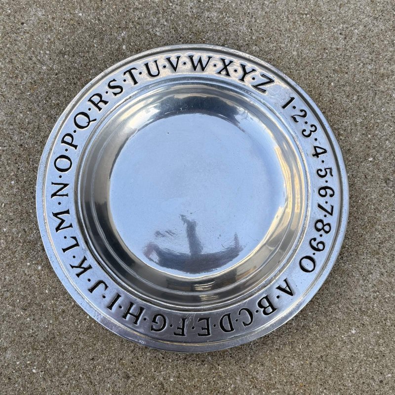 画像1: VINTAGE ANTIQUE WILTON COLUMBIA PLATE ヴィンテージ アンティーク トレー プレート / インテリア ピューター 小物入れ 雑貨 店舗什器 アメリカ