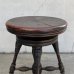 画像9: VINTAGE ANTIQUE PIANO CHAIR STOOL  ヴィンテージ アンティーク ピアノチェア スツール 椅子 / 回転いす ウッド 木製 家具 店舗什器 アメリカ (3) (9)