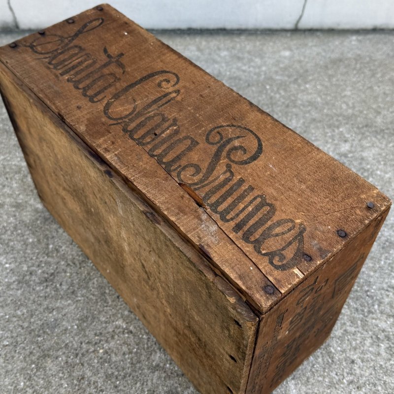 画像7: VINTAGE ANTIQUE WOOD CRATE WOODEN BOX SANTA CLARA PRUNES ヴィンテージ アンティーク ウッドボックス 木箱 / コレクタブル 収納 ケース アドバタイジング 企業物 店舗什器 アメリカ 