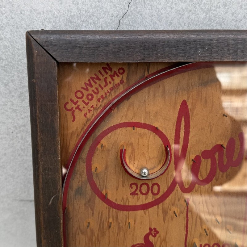 画像8: VINTAGE ANTIQUE PINBALL GAME CLOWNIN ヴィンテージ アンティーク ピンボールゲーム / コレクタブル 卓上ゲーム ボードゲーム インテリア ウッド 木製 娯楽 アメリカ (2)