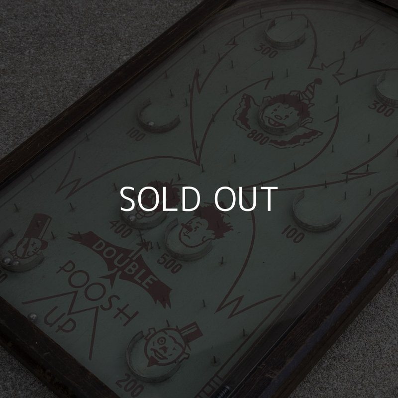 画像6: VINTAGE ANTIQUE PINBALL GAME DOUBLE POOSH UP ヴィンテージ アンティーク ピンボールゲーム / コレクタブル 卓上ゲーム ボードゲーム インテリア ウッド 木製 娯楽 アメリカ (1)