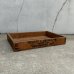 画像1: VINTAGE ANTIQUE WOOD CRATE WOODEN BOX ヴィンテージ アンティーク ウッドボックス 木箱 / コレクタブル 収納 ケース アドバタイジング ガーデニング 浅型 企業物 店舗什器 アメリカ  (1)