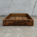 画像2: VINTAGE ANTIQUE WOOD CRATE WOODEN BOX ヴィンテージ アンティーク ウッドボックス 木箱 / コレクタブル 収納 ケース アドバタイジング ガーデニング 浅型 企業物 店舗什器 アメリカ  (2)