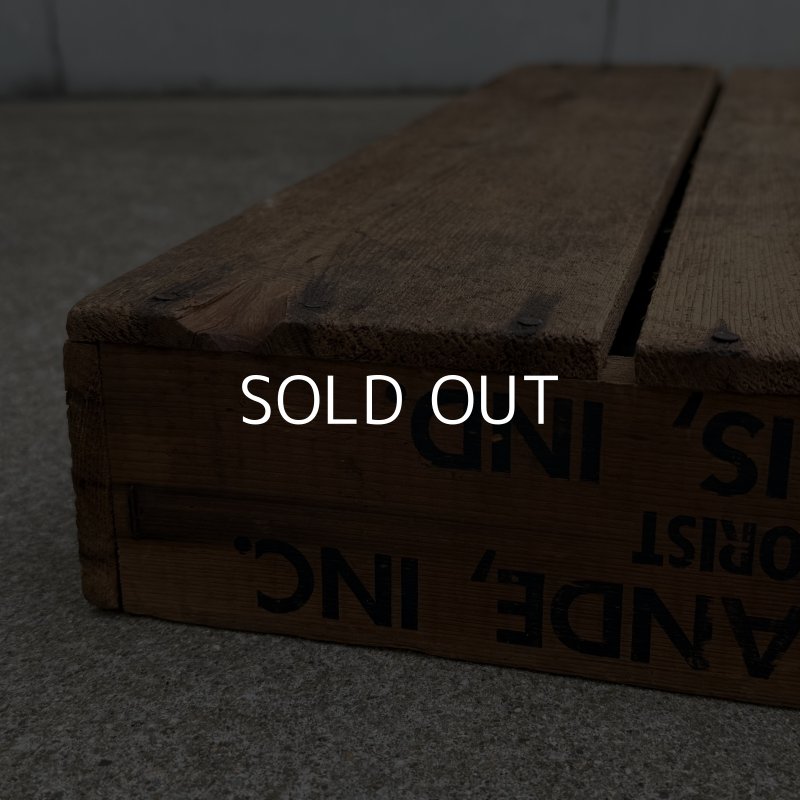 画像8: VINTAGE ANTIQUE WOOD CRATE WOODEN BOX ヴィンテージ アンティーク ウッドボックス 木箱 / コレクタブル 収納 ケース アドバタイジング ガーデニング 浅型 企業物 店舗什器 アメリカ 