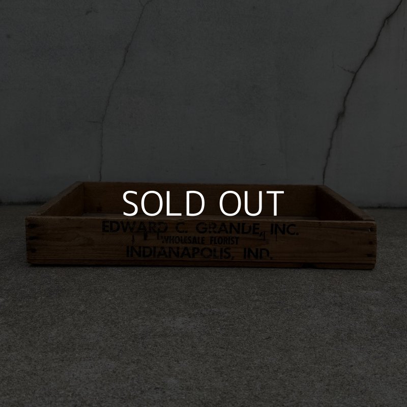 画像5: VINTAGE ANTIQUE WOOD CRATE WOODEN BOX ヴィンテージ アンティーク ウッドボックス 木箱 / コレクタブル 収納 ケース アドバタイジング ガーデニング 浅型 企業物 店舗什器 アメリカ 