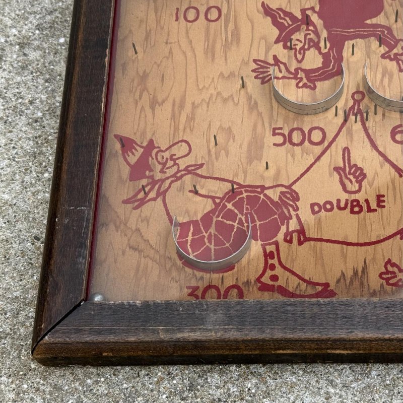 画像9: VINTAGE ANTIQUE PINBALL GAME CLOWNIN ヴィンテージ アンティーク ピンボールゲーム / コレクタブル 卓上ゲーム ボードゲーム インテリア ウッド 木製 娯楽 アメリカ (2)