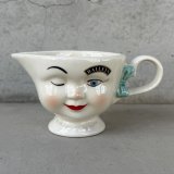 VINTAGE ANTIQUE BAILEYS CREAMER ヴィンテージ アンティーク ベイリーズ フェイスカップ クリーマー ウィンキング / コレクタブル オブジェ マグカップ ノベルティ 1996年限定 陶器 食器 雑貨 D