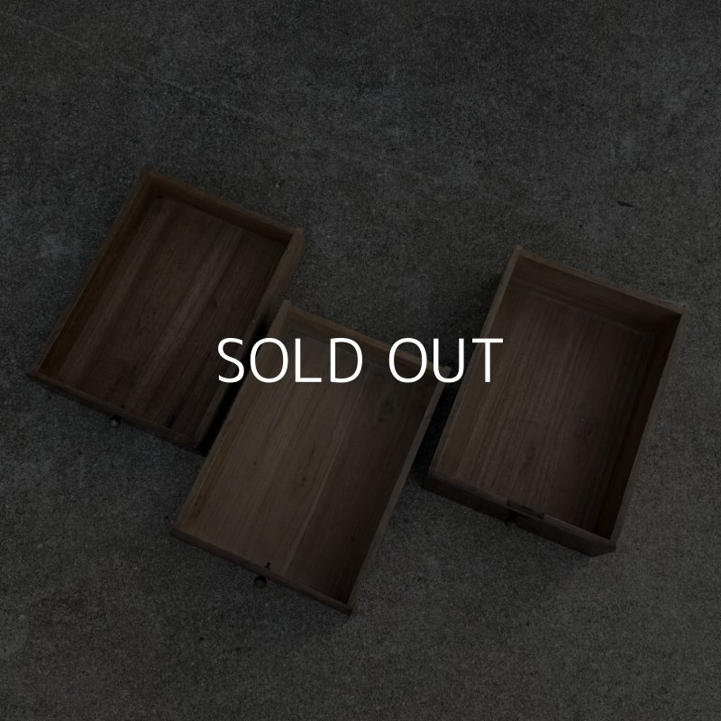 画像8: アンティーク 昭和レトロ 古道具 小引き出し 棚 チェスト / 木製 収納 三段 家具 小物入れ ケース 古民家 蔵 うぶだし 日本