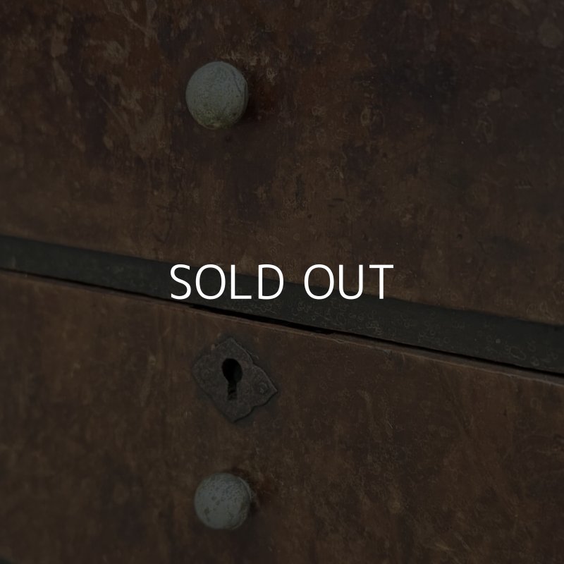 画像9: アンティーク 昭和レトロ 古道具 小引き出し 棚 チェスト / 木製 収納 三段 家具 小物入れ ケース 古民家 蔵 うぶだし 日本