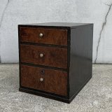 アンティーク 昭和レトロ 古道具 小引き出し 棚 チェスト / 木製 収納 三段 家具 小物入れ ケース 古民家 蔵 うぶだし 日本