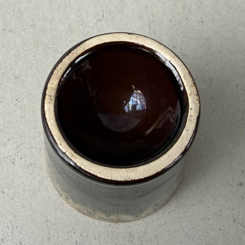 画像6: VINTAGE ANTIQUE POTTERY CUP ヴィンテージ アンティーク カップ コップ タンブラー ブラウンドリップグレーズ 食器 陶器 / ブラウン 茶色 カフェ 喫茶店 店舗什器 アメリカ e