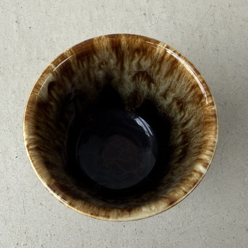 画像5: VINTAGE ANTIQUE POTTERY CUP ヴィンテージ アンティーク カップ コップ タンブラー ブラウンドリップグレーズ 食器 陶器 / ブラウン 茶色 カフェ 喫茶店 店舗什器 アメリカ e