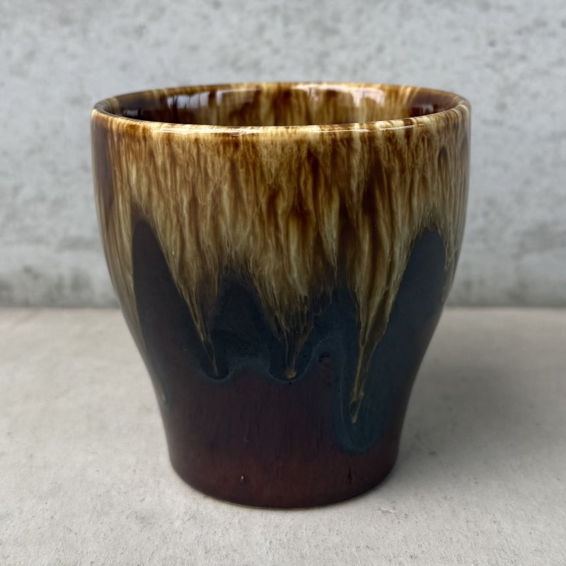 画像4: VINTAGE ANTIQUE POTTERY MUGCUP ヴィンテージ アンティーク マグカップ ブラウンドリップグレーズ コップ 食器 陶器 / コーヒーカップ ブラウン 茶色 カフェ 喫茶店 店舗什器 アメリカ c