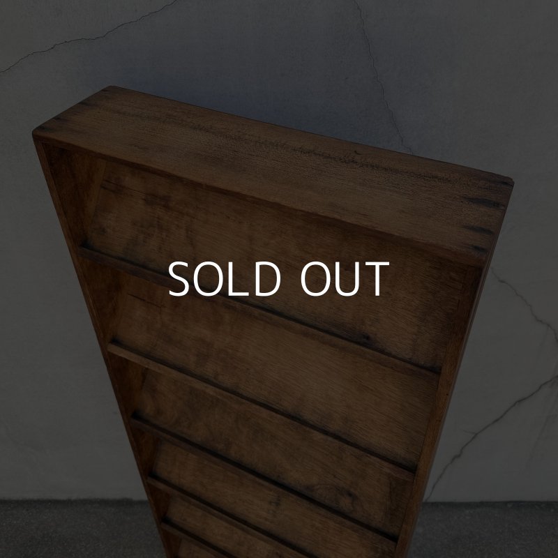 画像5: VINTAGE ANTIQUE ヴィンテージ アンティーク 昭和レトロ 古道具 カード立て ショップカードスタンド 棚 / 陳列棚 飾り棚 木製 収納 家具 古民家 蔵 うぶだし 日本