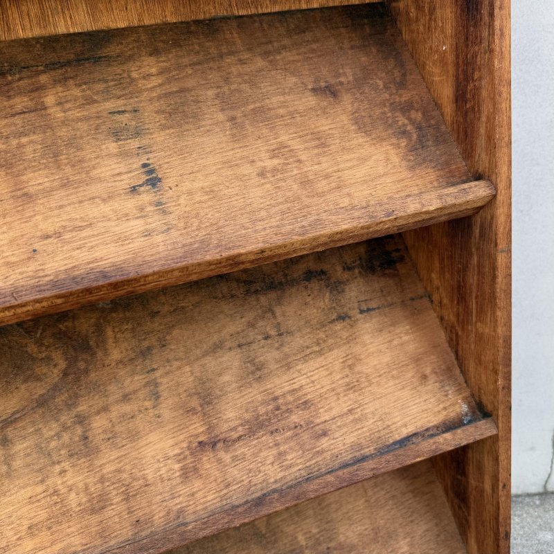 画像7: VINTAGE ANTIQUE ヴィンテージ アンティーク 昭和レトロ 古道具 カード立て ショップカードスタンド 棚 / 陳列棚 飾り棚 木製 収納 家具 古民家 蔵 うぶだし 日本