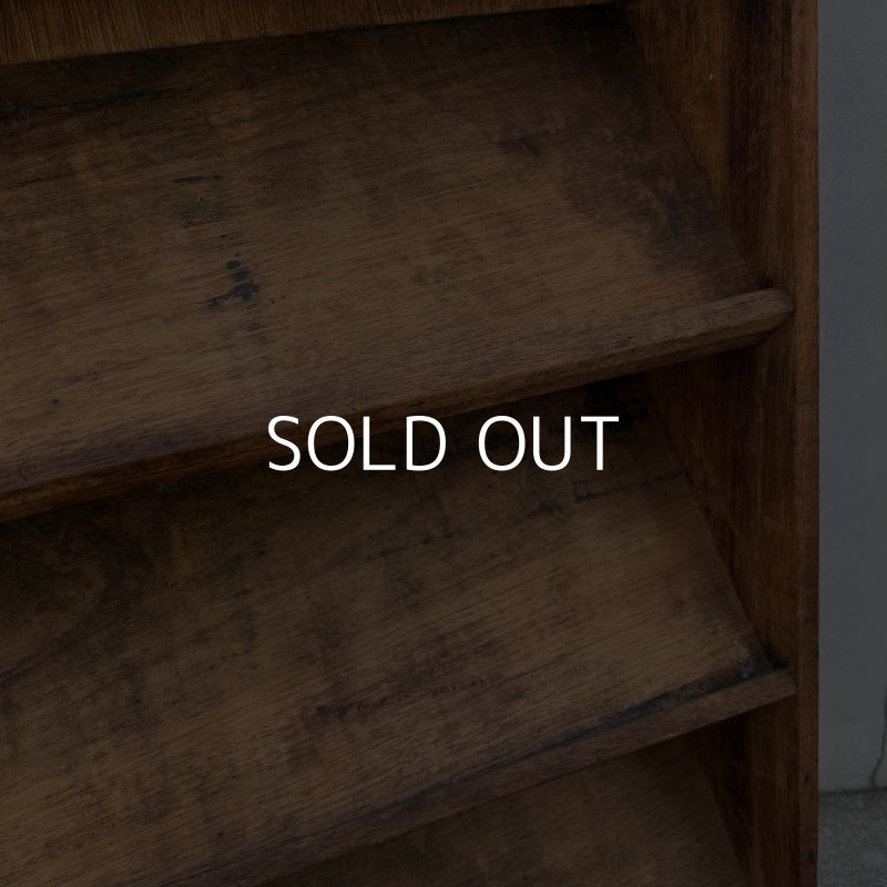 画像7: VINTAGE ANTIQUE ヴィンテージ アンティーク 昭和レトロ 古道具 カード立て ショップカードスタンド 棚 / 陳列棚 飾り棚 木製 収納 家具 古民家 蔵 うぶだし 日本