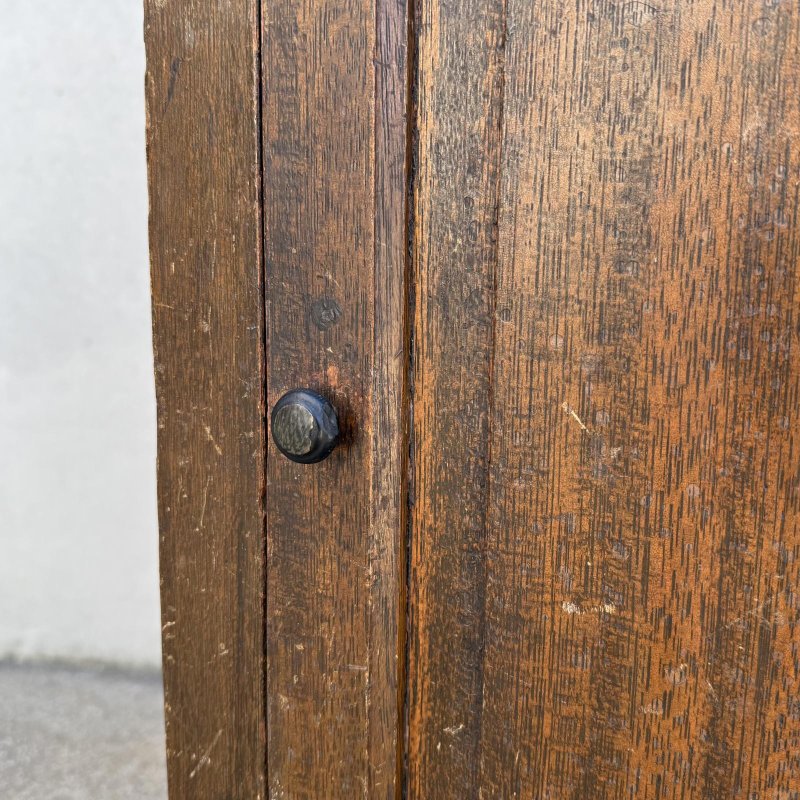 画像11: アンティーク 昭和レトロ 古道具 棚 花台 ベッドサイドテーブル キャビネット / 木製 収納棚 電話台 家具 小物入れ 古民家 蔵 うぶだし