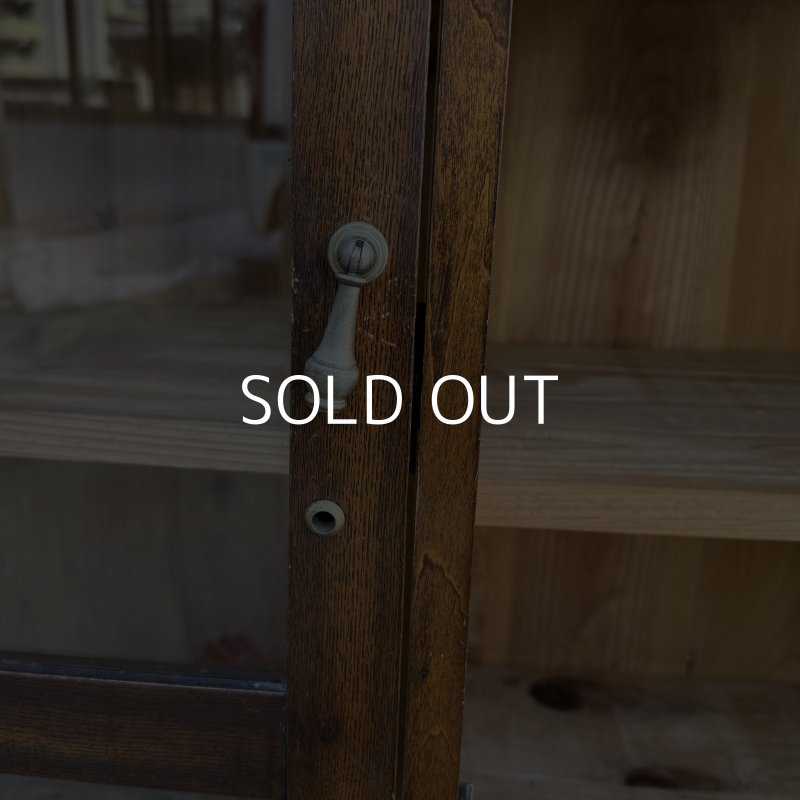 画像8: VINTAGE ANTIQUE ヴィンテージ アンティーク 昭和レトロ 古道具 棚 キャビネット / 食器棚 陳列棚 飾り棚 木製 収納 家具 古民家 蔵 うぶだし 日本