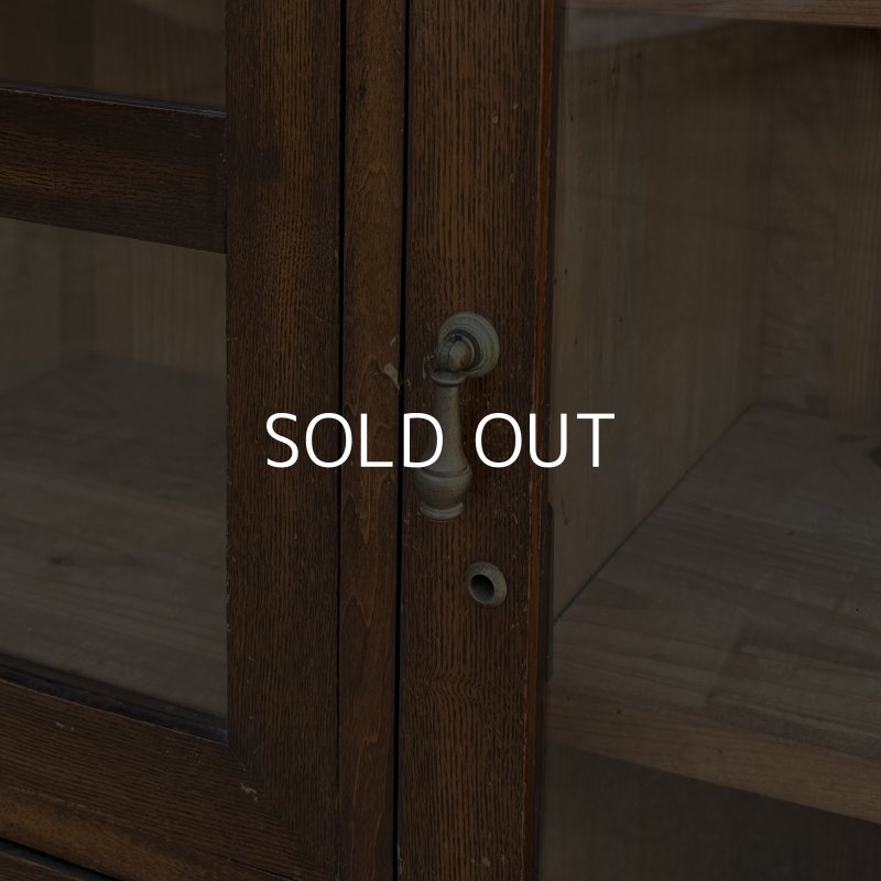 画像9: VINTAGE ANTIQUE ヴィンテージ アンティーク 昭和レトロ 古道具 棚 キャビネット / 食器棚 陳列棚 飾り棚 木製 収納 家具 古民家 蔵 うぶだし 日本