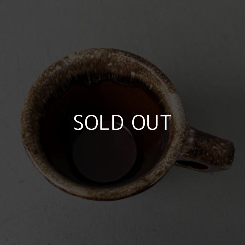 画像5: VINTAGE ANTIQUE HULL POTTERY MUGCUP ヴィンテージ アンティーク ハル マグカップ ブラウンドリップ コップ 食器 陶器 / コーヒーカップ  ブラウン 茶色 カフェ 喫茶店 店舗什器 アメリカ g