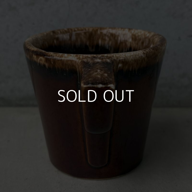 画像3: VINTAGE ANTIQUE HULL POTTERY MUGCUP ヴィンテージ アンティーク ハル マグカップ ブラウンドリップ コップ 食器 陶器 / コーヒーカップ  ブラウン 茶色 カフェ 喫茶店 店舗什器 アメリカ g