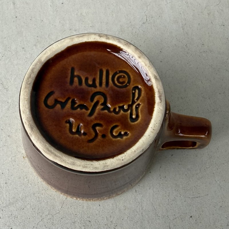 画像6: VINTAGE ANTIQUE HULL POTTERY MUGCUP ヴィンテージ アンティーク ハル マグカップ ブラウンドリップ コップ 食器 陶器 / コーヒーカップ  ブラウン 茶色 カフェ 喫茶店 店舗什器 アメリカ h