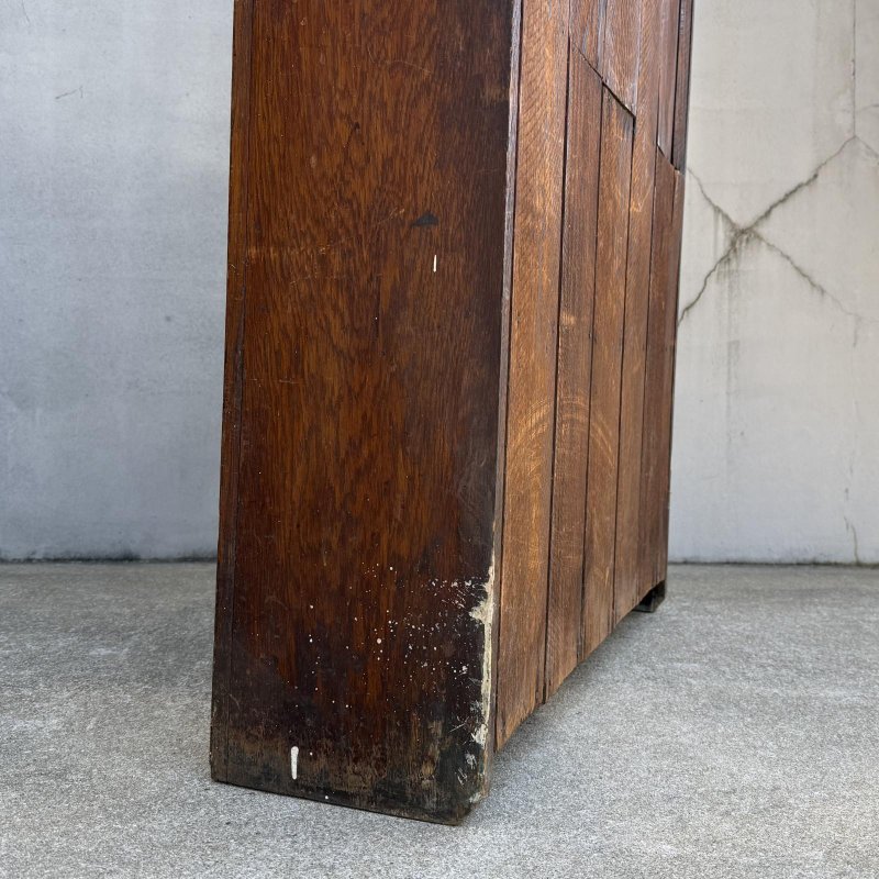 画像9: VINTAGE ANTIQUE BOOKSHELF ヴィンテージ アンティーク 棚 ブックシェルフ キャビネット 本棚 / 飾り棚 陳列棚 収納 家具 木製 ブラウン 店舗什器 アメリカ