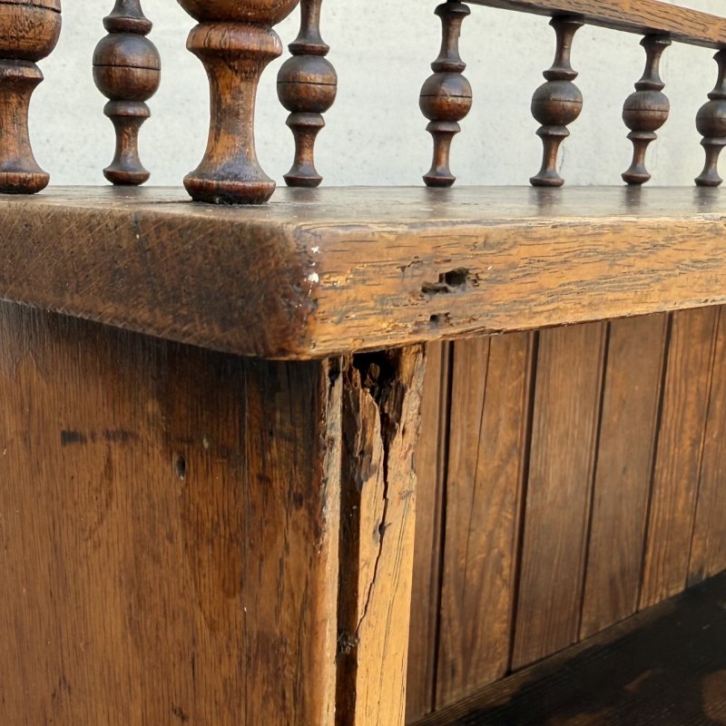 画像5: VINTAGE ANTIQUE BOOKSHELF ヴィンテージ アンティーク 棚 ブックシェルフ キャビネット 本棚 / 飾り棚 陳列棚 収納 家具 木製 ブラウン 店舗什器 アメリカ