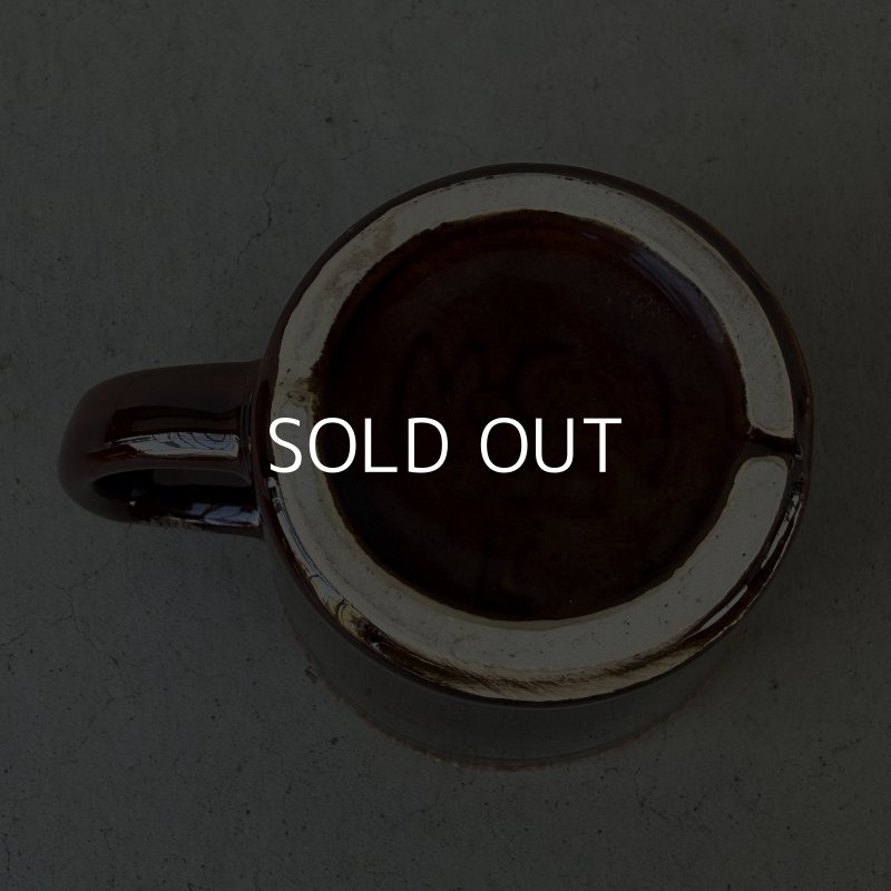 画像6: VINTAGE ANTIQUE MCCOY POTTERY MUGCUP ヴィンテージ アンティーク マッコイ マグカップ コップ 食器 陶器 / コーヒーカップ  ブラウン 茶色 カフェ 喫茶店 店舗什器 アメリカ i