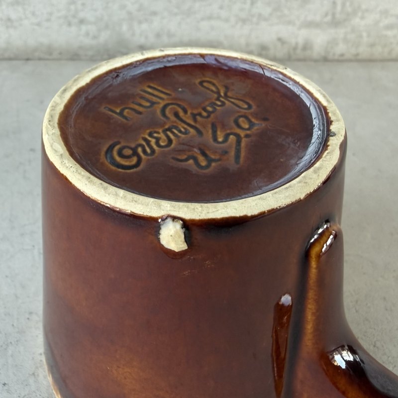 画像7: VINTAGE ANTIQUE HULL POTTERY MUGCUP ヴィンテージ アンティーク ハル マグカップ ブラウンドリップ コップ 食器 陶器 / コーヒーカップ  ブラウン 茶色 カフェ 喫茶店 店舗什器 アメリカ h