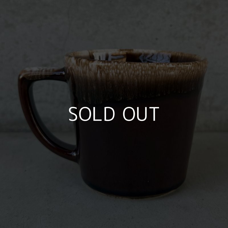 画像2: VINTAGE ANTIQUE MCCOY POTTERY MUGCUP ヴィンテージ アンティーク マッコイ マグカップ コップ 食器 陶器 / コーヒーカップ  ブラウン 茶色 カフェ 喫茶店 店舗什器 アメリカ i