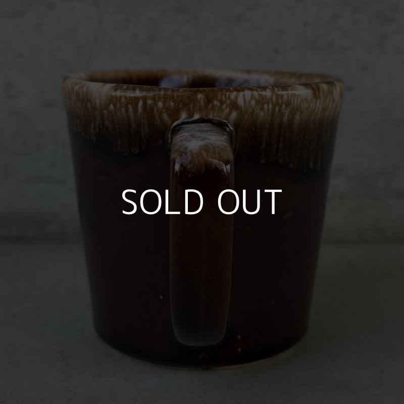画像3: VINTAGE ANTIQUE MCCOY POTTERY MUGCUP ヴィンテージ アンティーク マッコイ マグカップ コップ 食器 陶器 / コーヒーカップ  ブラウン 茶色 カフェ 喫茶店 店舗什器 アメリカ i