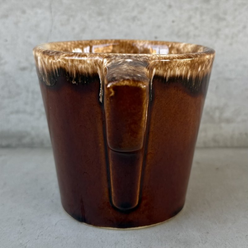 画像3: VINTAGE ANTIQUE HULL POTTERY MUGCUP ヴィンテージ アンティーク ハル マグカップ ブラウンドリップ コップ 食器 陶器 / コーヒーカップ  ブラウン 茶色 カフェ 喫茶店 店舗什器 アメリカ j