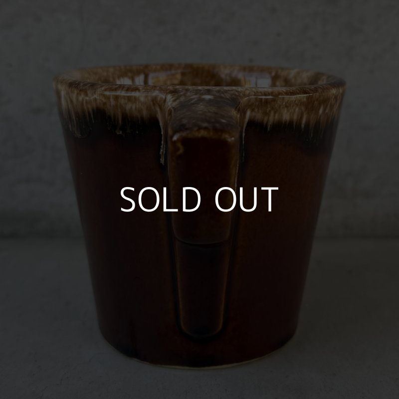 画像3: VINTAGE ANTIQUE HULL POTTERY MUGCUP ヴィンテージ アンティーク ハル マグカップ ブラウンドリップ コップ 食器 陶器 / コーヒーカップ  ブラウン 茶色 カフェ 喫茶店 店舗什器 アメリカ j