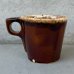 画像2: VINTAGE ANTIQUE HULL POTTERY MUGCUP ヴィンテージ アンティーク ハル マグカップ ブラウンドリップ コップ 食器 陶器 / コーヒーカップ  ブラウン 茶色 カフェ 喫茶店 店舗什器 アメリカ h (2)