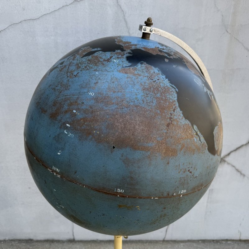 画像4: VINTAGE ANTIQUE DENOYER GEPPERT GLOBE ヴィンテージ アンティーク ミリタリーグローブ 地球儀 / コレクタブル 戦略地球儀 軍物 戦争 地図 インテリア 店舗什器 アメリカ USA 