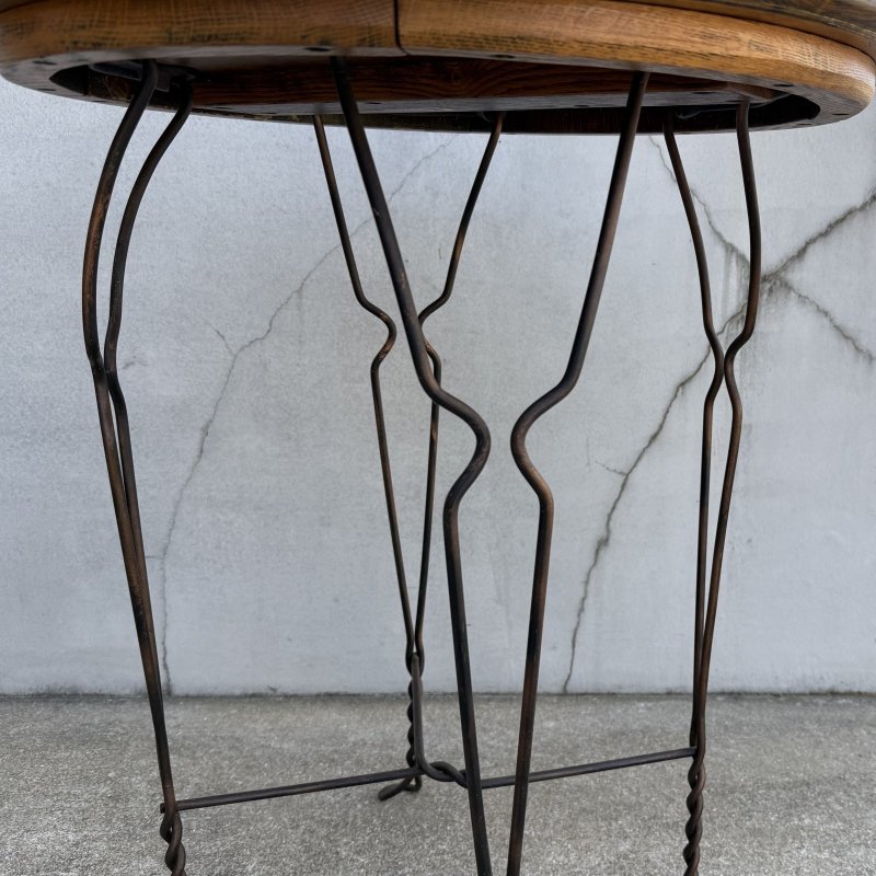 画像6: VINTAGE ANTIQUE ICE CREAM PARLOR TABLE ヴィンテージ アンティーク アイスクリームパーラーテーブル テーブル / 家具 アイアン 木製 店舗什器 アメリカ