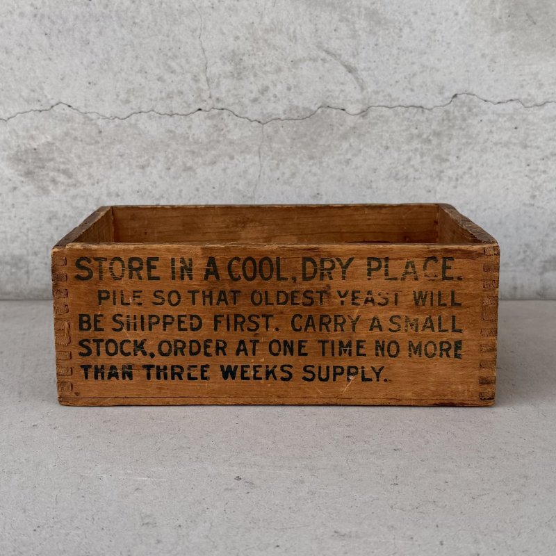 画像5: VINTAGE ANTIQUE WOOD CRATE WOODEN BOX NORTHWESTERN YEAST CO. ヴィンテージ アンティーク ウッドボックス 木箱 / コレクタブル 収納 ケース あられ組 アドバタイジング 企業物 店舗什器 アメリカ