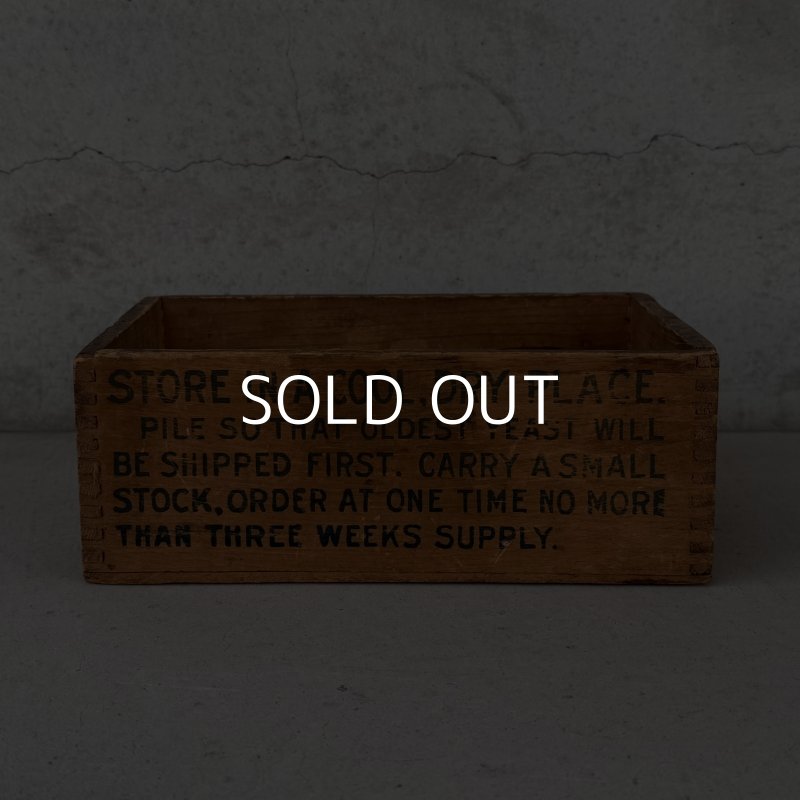 画像5: VINTAGE ANTIQUE WOOD CRATE WOODEN BOX NORTHWESTERN YEAST CO. ヴィンテージ アンティーク ウッドボックス 木箱 / コレクタブル 収納 ケース あられ組 アドバタイジング 企業物 店舗什器 アメリカ
