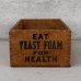 画像2: VINTAGE ANTIQUE WOOD CRATE WOODEN BOX NORTHWESTERN YEAST CO. ヴィンテージ アンティーク ウッドボックス 木箱 / コレクタブル 収納 ケース あられ組 アドバタイジング 企業物 店舗什器 アメリカ (2)