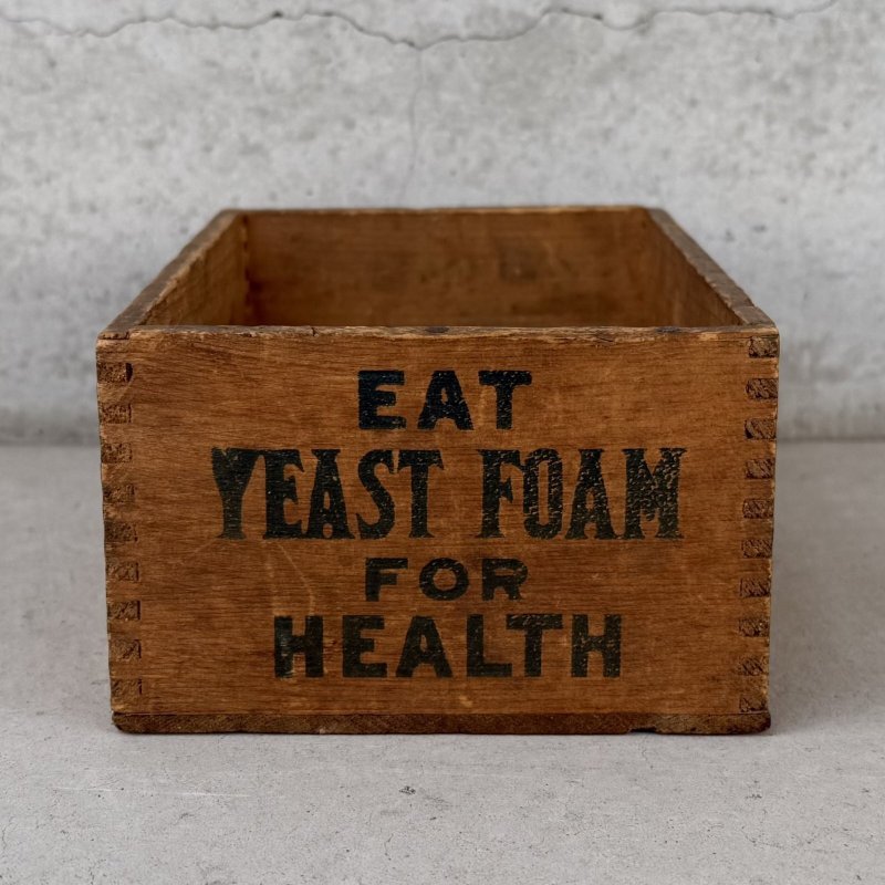画像2: VINTAGE ANTIQUE WOOD CRATE WOODEN BOX NORTHWESTERN YEAST CO. ヴィンテージ アンティーク ウッドボックス 木箱 / コレクタブル 収納 ケース あられ組 アドバタイジング 企業物 店舗什器 アメリカ