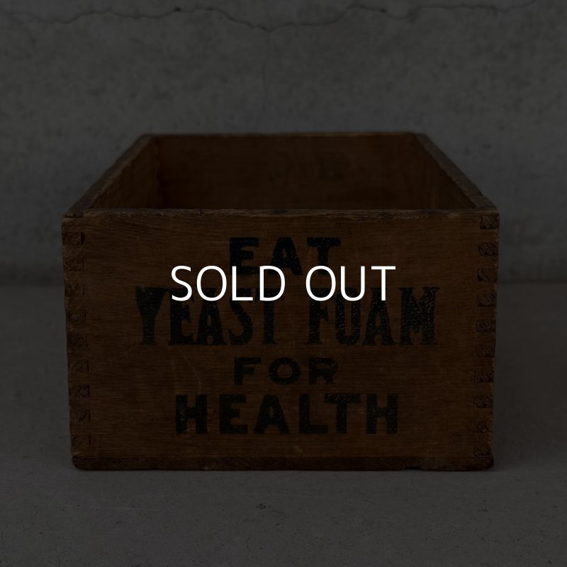 画像2: VINTAGE ANTIQUE WOOD CRATE WOODEN BOX NORTHWESTERN YEAST CO. ヴィンテージ アンティーク ウッドボックス 木箱 / コレクタブル 収納 ケース あられ組 アドバタイジング 企業物 店舗什器 アメリカ
