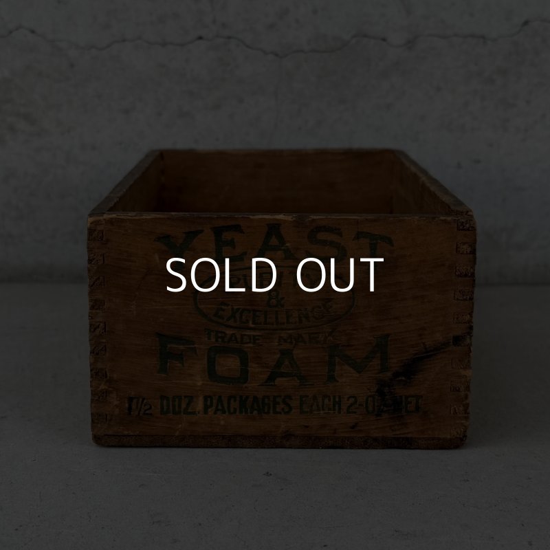 画像3: VINTAGE ANTIQUE WOOD CRATE WOODEN BOX NORTHWESTERN YEAST CO. ヴィンテージ アンティーク ウッドボックス 木箱 / コレクタブル 収納 ケース あられ組 アドバタイジング 企業物 店舗什器 アメリカ