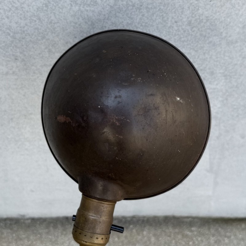 画像7: VINTAGE ANTIQUE DESKLAMP LEVITON ヴィンテージ アンティーク デスクランプ スタンドライト 卓上ライト テーブルランプ 照明 / グースネック アイアン 葉っぱ E26 店舗什器 アメリカ